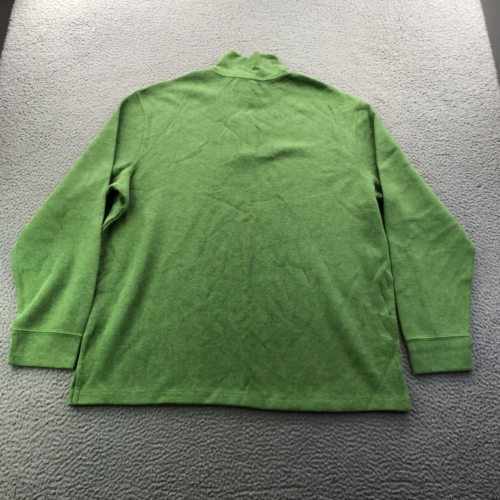 Polo Ralph Lauren Sweater Mens 2XL Green 1/4 Zip Mock Neck Pullover Preppy NEW - Picture 5 of 13